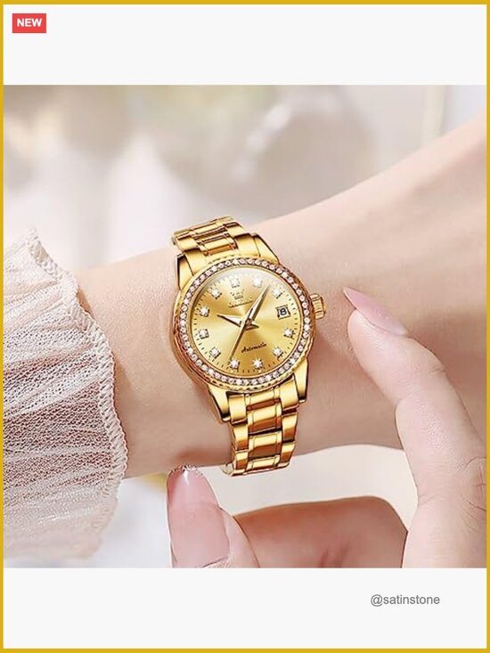 Women\'s Automatic Wrist Watch Stainless Steel Diamond Date Display Raymond Weil Freelancer Automatic 34mm x 34mm Ladies Watch  main image 3